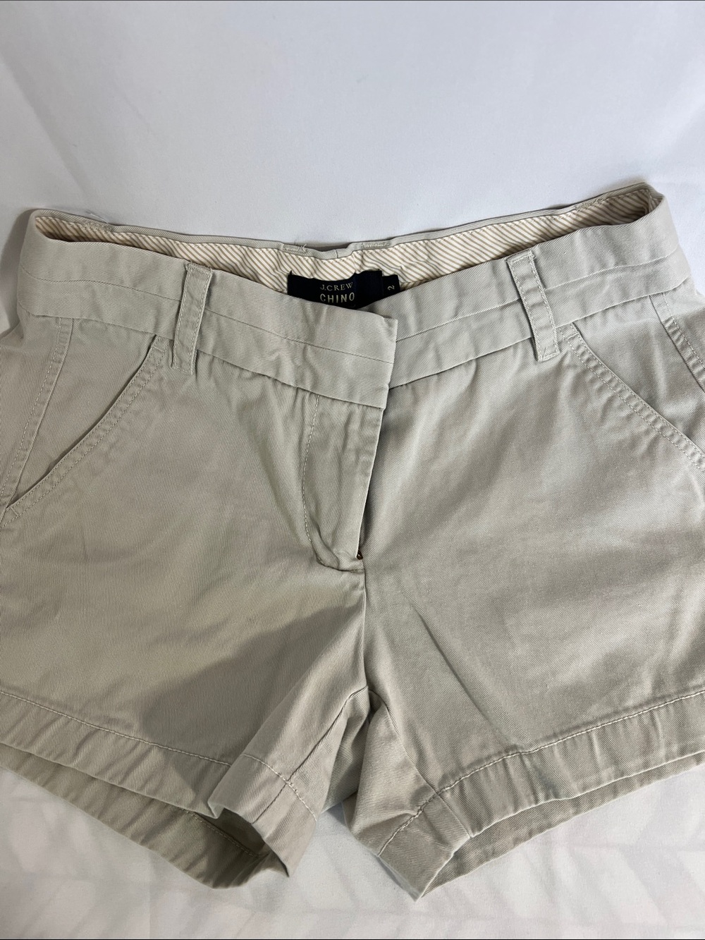 J. Crew Women's Chino Shorts in Light Beige